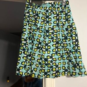 Green, white and black polka dots for a fun fix on fashion